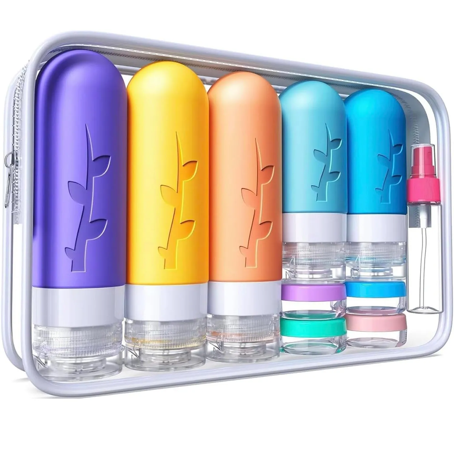 2. Reusable Silicone Toiletry Bottles